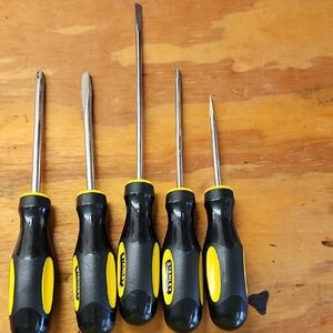 Stanley Black and Yellow Screwdriver Collection